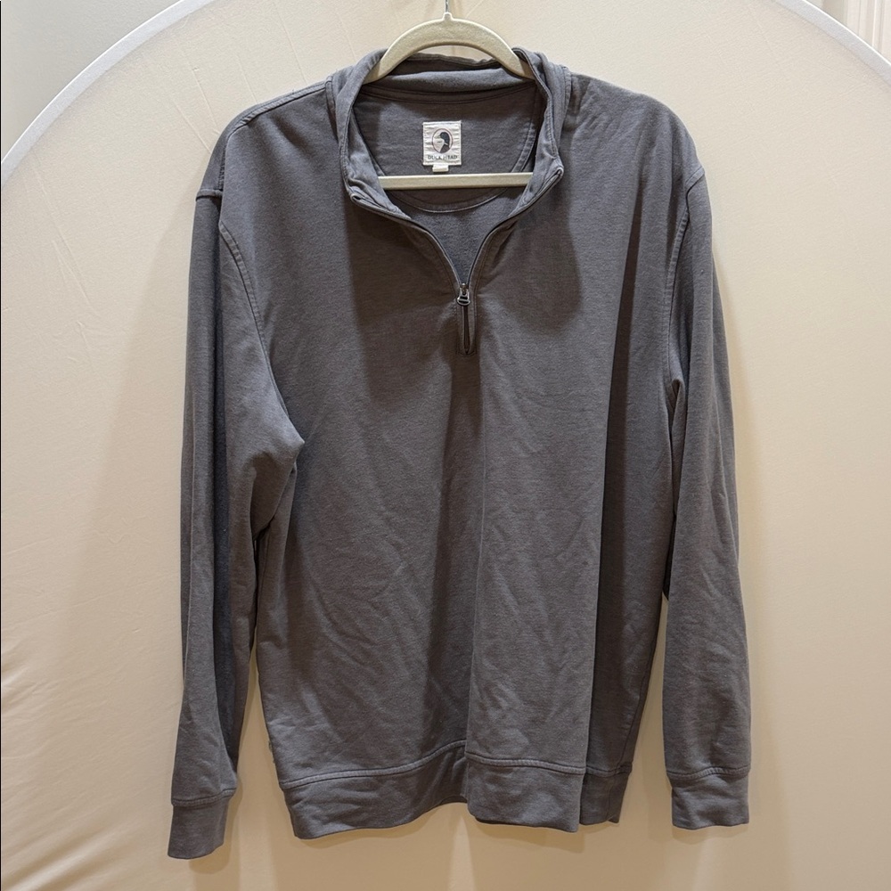 Duck Head Men's Charcoal Zip-Up Sweater